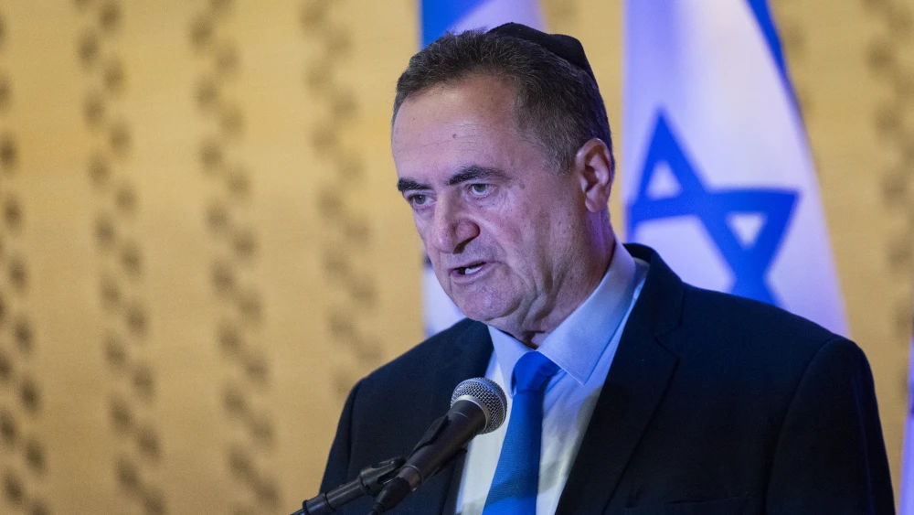 Israeli Defense Minister Israel Katz attends a memorial ceremony for fallen Israeli soldiers of the 1973 Yom Kippur War, at the National Hall of Remembrance at Mount Herzl in Jerusalem, Sept. 22, 2026. Photo by Chaim Goldberg/Flash90.