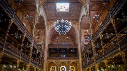 A view of the Dohány Street Synagogue, also known as the Great Synagogue, in Budapest, Hungary. It is the largest synagogue in Europe and the second-largest in the world. Photo by Yossi Zeliger/Flash90.