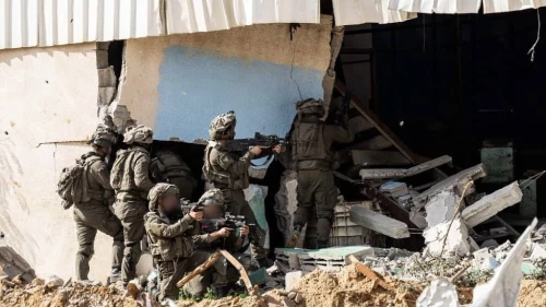 IDF soldiers conduct operations against Hamas terrorists in the Gaza Strip, Jan. 20, 2024. Credit: IDF.