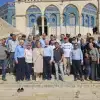 Dozens of Christians and Jews gathered on the Temple Mount in Jerusalem for a special prayer event honoring American conservative activist Charlie Kirk, Sept. 17, 2025. (Courtesy: Beyadenu–Returning to the Temple Mount)