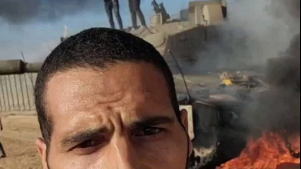 Hassan Abdel Fattah Mohammed Aslih during the Oct. 7, 2023 massacre. Credit: IDF Spokesperson's Office.