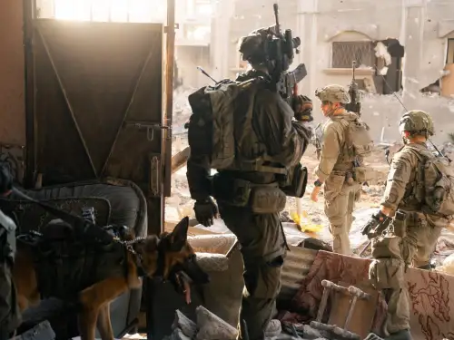 Israeli soldiers during operational activities in the Gaza Strip, July 2025. Credit: IDF.