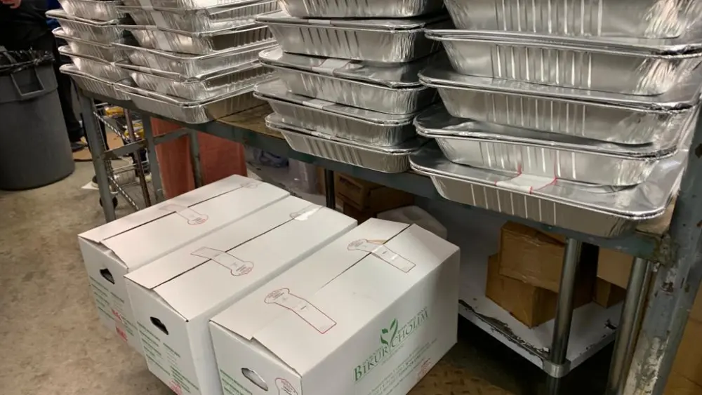 Kosher food to be distributed to those in need throughout Texas, February 2021. Credit: Courtesy.