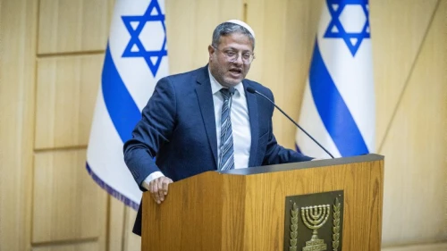 Israeli National Security Minister Itamar Ben-Gvir during a debate at the Knesset in Jerusalem, Sept. 19, 2023. Photo by Yonatan Sindel/Flash90.