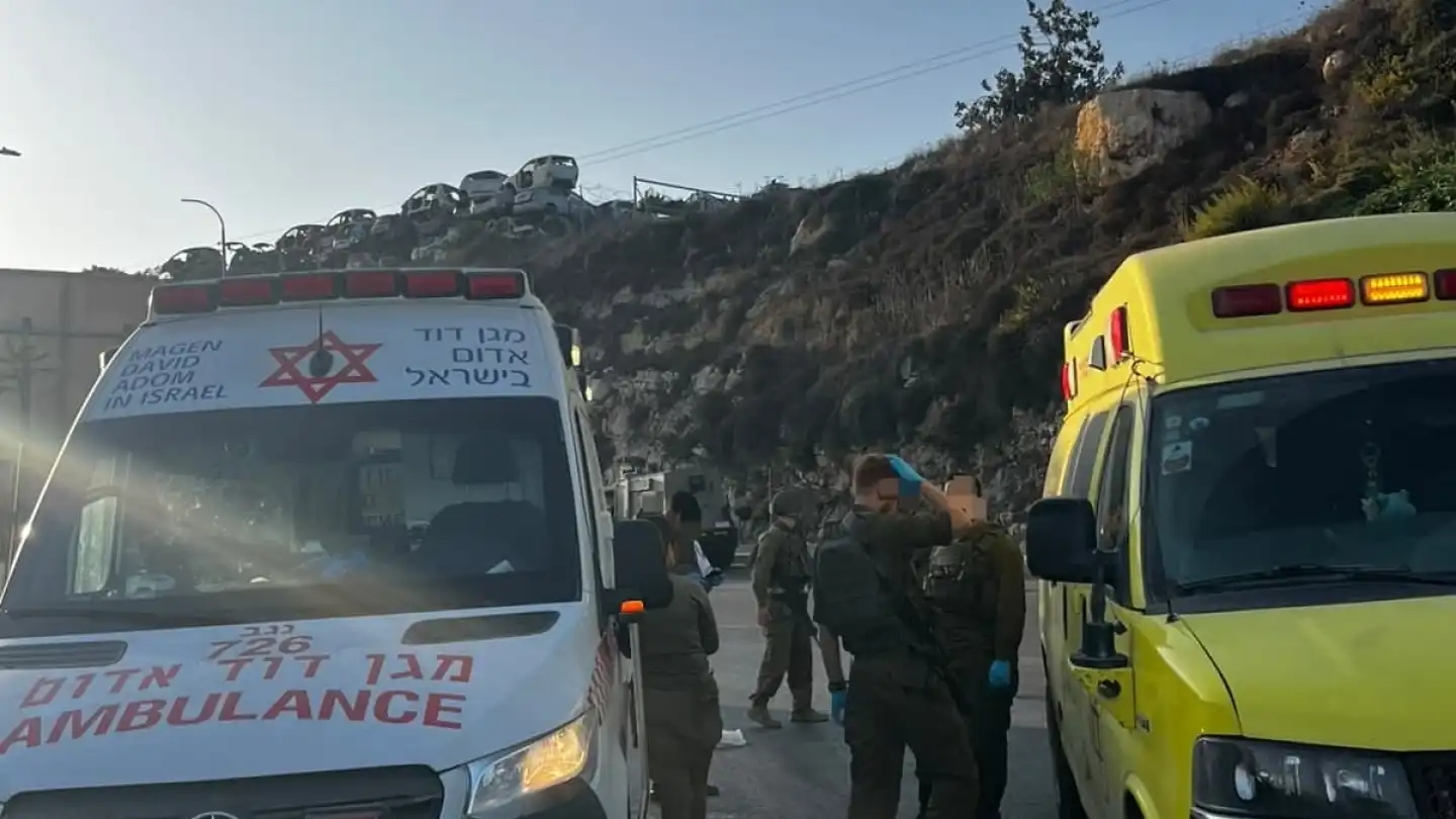 Five wounded in shooting near Hebron, two terrorists killed