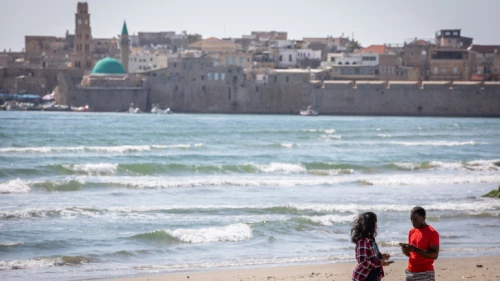 Akko in northern Israel, April 3, 2021. Photo by Nati Shohat/Flash90.