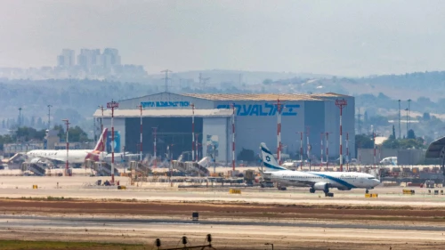 El Al rescue flight lands at Ben Gurion Airport near Tel Aviv, June 18, 2025. Photo by Yossi Aloni/Flash90.