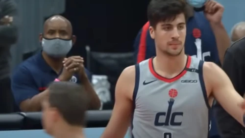 Washington Wizards forward Deni Avdija. Source: Screenshot.