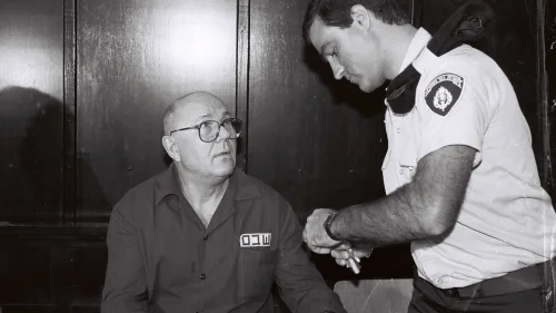 John Demjanjuk in Israel's Supreme Court in Jerusalem. Photo by Flash90.