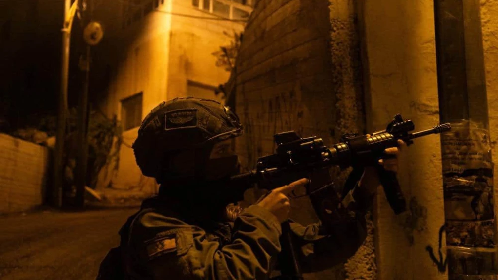 Israeli forces conducting overnight counterterror activities in Judea and Samaria. Credit: IDF