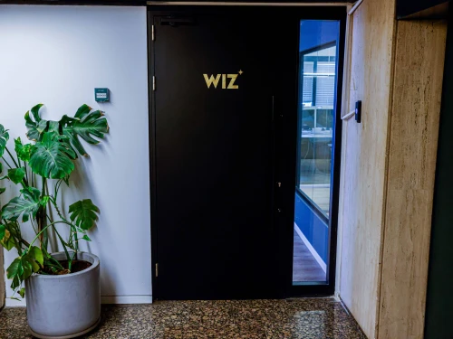 View of the wiz cybersecurity company offices in Tel Aviv, July 15, 2024. Photo by Flash90.