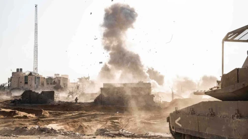 Israeli troops operating in the Gaza Strip, Nov. 15, 2023. Credit: IDF.