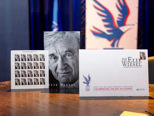 Elie Wiesel stamp