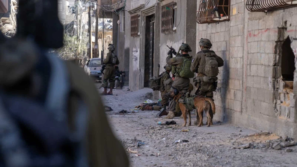 Israeli troops operating in the Hamas-ruled Gaza Strip, Dec. 17, 2023. Credit: IDF.