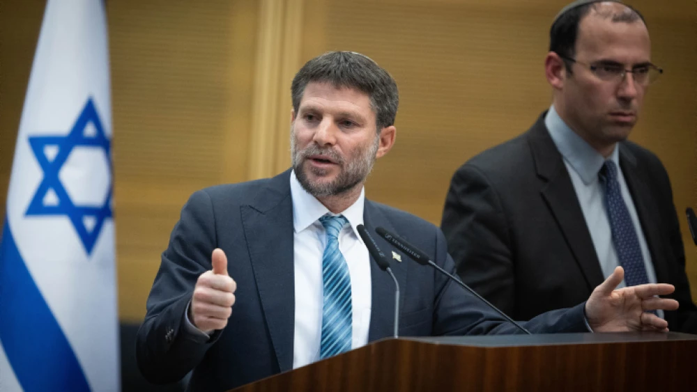 Israeli Finance Minister Bezalel Smotrich at the Knesset in Jerusalem, on March 21, 2023. Photo by Yonatan Sindel/Flash90.