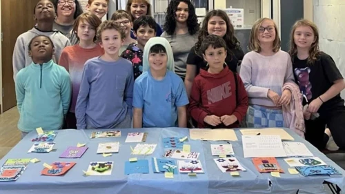 Temple Sholom of Scotch Plains, N.J. participating in JBI Library's initiative. Credit: Courtesy of Temple Sholom of Scotch Plains, N.J.