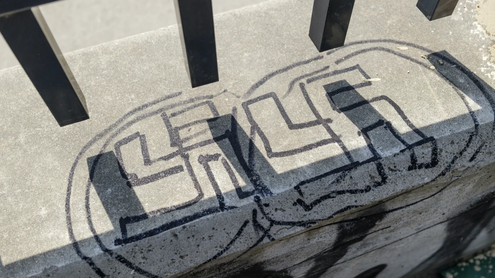Nazi graffiti is seen on the eve of Passover in the predominantly Jewish neighborhood of Brighton Beach in the Brooklyn borough of New York City, March 31, 2026. AP Photo by Andrew Lichtenstein, Corbis via Getty Images.