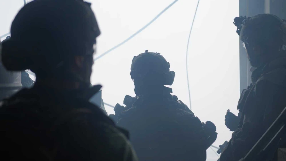 Israeli forces on patrol in the Gaza Strip, Feb. 4, 2024. Credit: IDF.