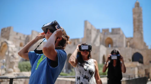 The Tower of David Museum in Jerusalem and the ToD Innovation Lab have teamed up with Australian company Lithodomos VR to produce the first virtual-reality mobile walking tour in Israel. Credit: Ricky Rachman.