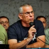 Members of the Brothers in Arms protest group hold a press conference in Herzliya, July 22, 2023. Photo: Avshalom Sassoni/Flash90