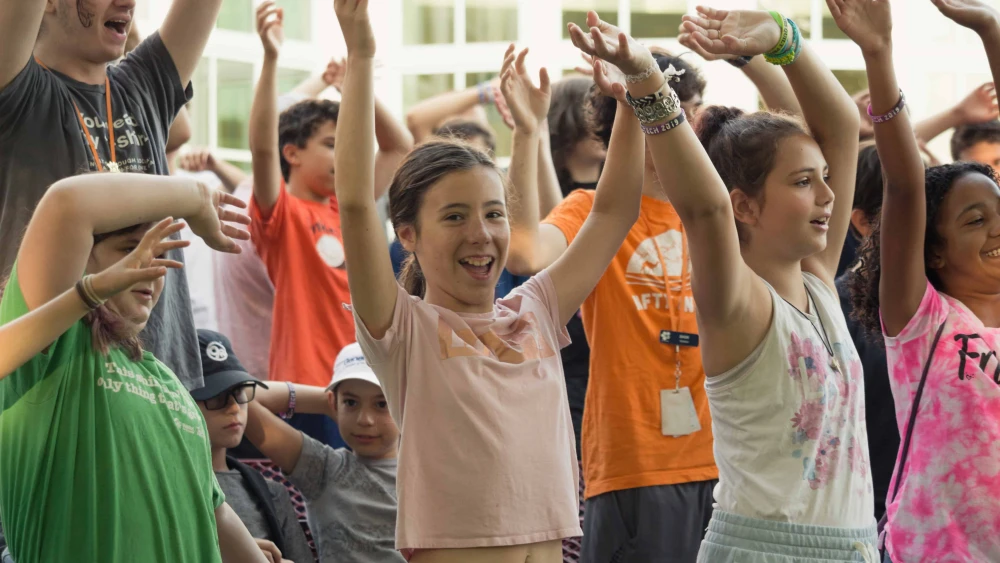 Youngsters having fun at URJ Six-Points Sci-Tech Camp, one of this year's YES Fund grantees. Credit: Courtesy of Women of Reform Judaism.
