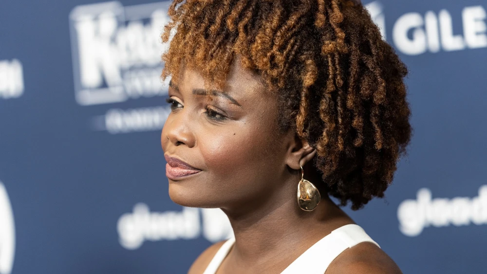 Newly appointed White House press secretary Karine Jean-Pierre at the 33rd Annual GLAAD Media Awards at Hilton Midtown in New York on May 6, 2022. Credit: Lev Radin/Shutterstock.