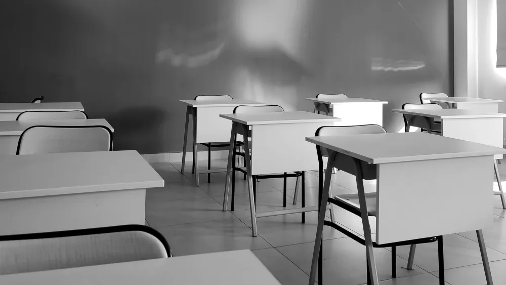 An empty classom. Credit: Berna Elif/Pexels.