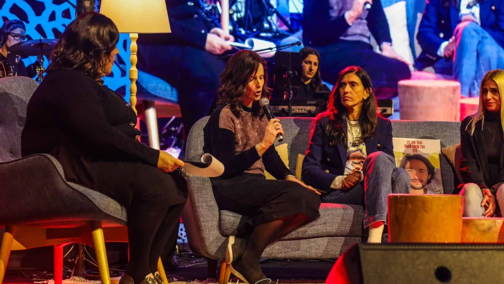 Mothers shared their grief and both the loss of children and children being held captive by Hamas in Gaza. Credit: Yacov Segal Photography.