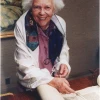 Click photo to download. Caption: Judith Kaplan Eisenstein at the 70th anniversary of her bat mitzvah, 1992. Credit: Archives, Reconstructionist Rabbinical College.