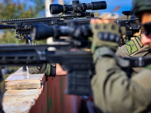 Israeli soldiers operating in Beit Lahia, the northern Gaza Strip, on Nov. 28, 2024. Photo by Oren Cohen/Flash90.