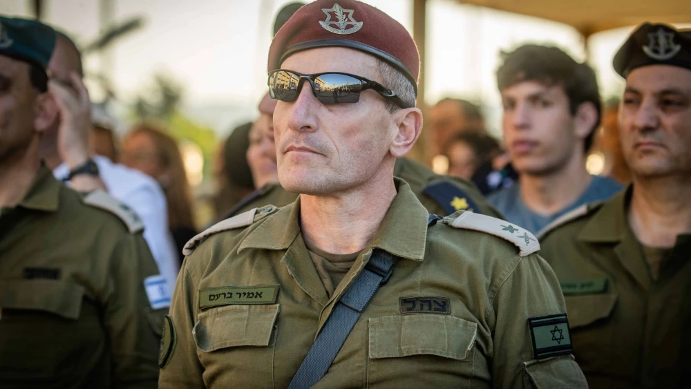 IDF Deputy Chief of Staff Maj.-Gen. Amir Baram attends a change-of-command ceremony at Central Command headquarters in Jerusalem on July 8, 2024. Photo by Oren Ben Hakoon/Flash90.