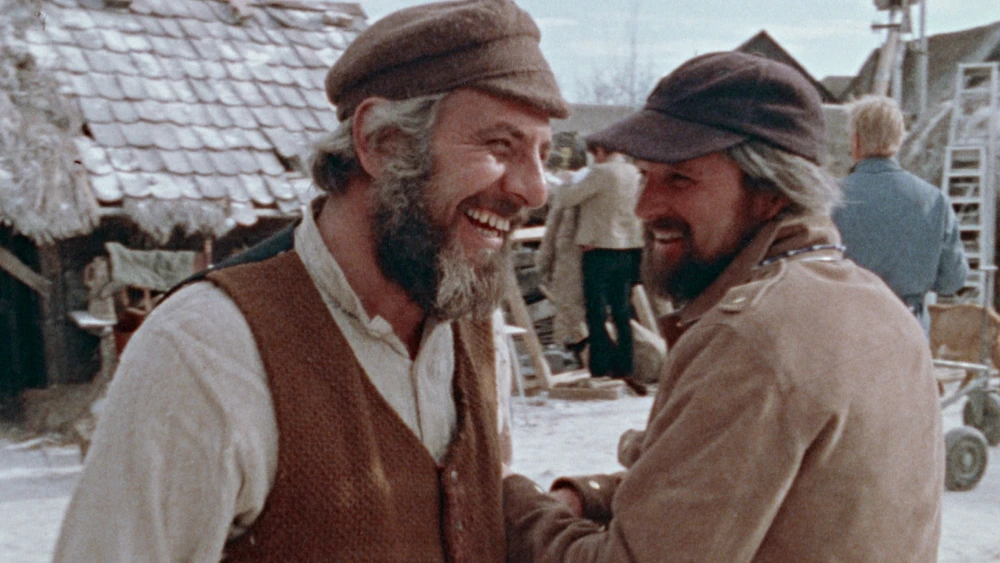 Fiddler Chaim Topol and Norman Jewison