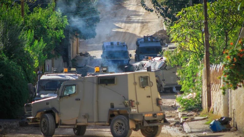 Israeli soldiers seen during a military raid, in the northern Samarian city of Jenin, Nov. 29, 2023. Photo by Nasser Ishtayeh/Flash90.