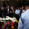 The funeral of Israel Police 1st Sgt. Amir Khoury, who was killed in a gun battle with a terrorist in Bnei Brak on March 29, at the Nof Hagalil cemetery, March 31, 2022. Photo by David Cohen/Flash90.
