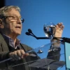 Amos Oz addressing the J Street conference in Washington, D.C. Credit: J Street.