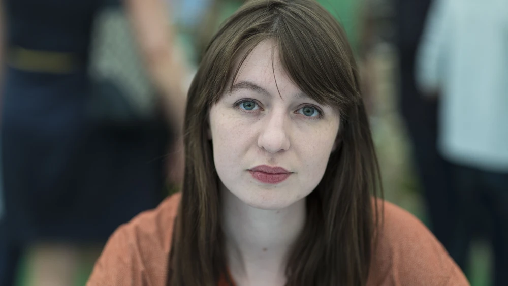 Sally Rooney, novelist, at the Hay Festival on May 28, 2017 in Hay on Wye, United Kingdom. Photo by David Levenson/Getty Images.