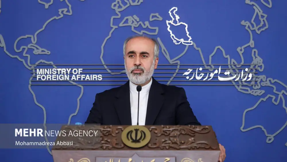 Iran Foreign Ministry spokesman Nasser Kanaani