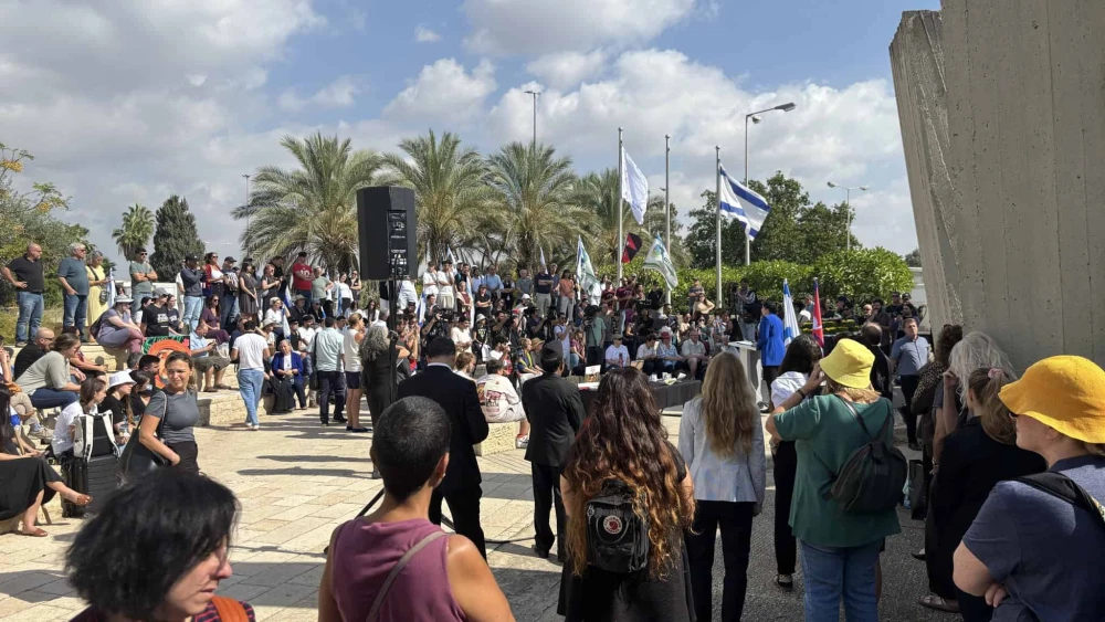 A farewell ceremony for Nepalese agricultural student Bipin Joshi, who was kidnapped by Hamas on Oct. 7, 2023, and killed in captivity, and whose remains were returned last week, was held near Ben-Gurion Airport on Oct. 19, 2025. Source: @AvivEzra/X.