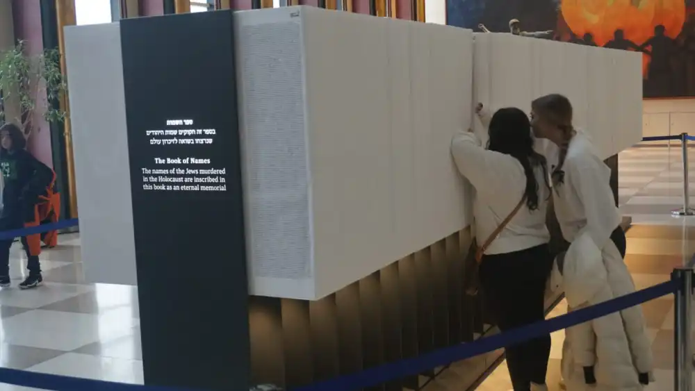 The Book of Names at U.N. Headquarters in New York. Credit: Yad Vashem.