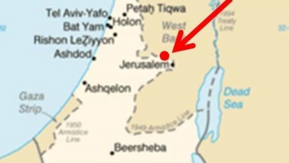 This is the site of the following pictures, just east of the Palestinian-Arab villages of Rantis and Al-Lubban.