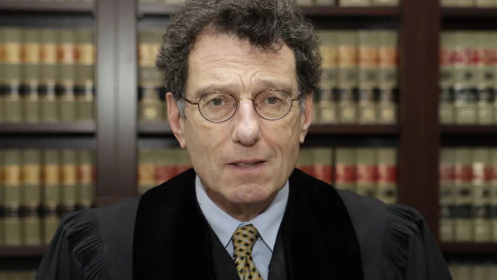 Judge Dan Aaron Polster in his Cleveland office on Jan. 11. Credit: AP Photo/Tony Dejak via Cleveland Jewish News.