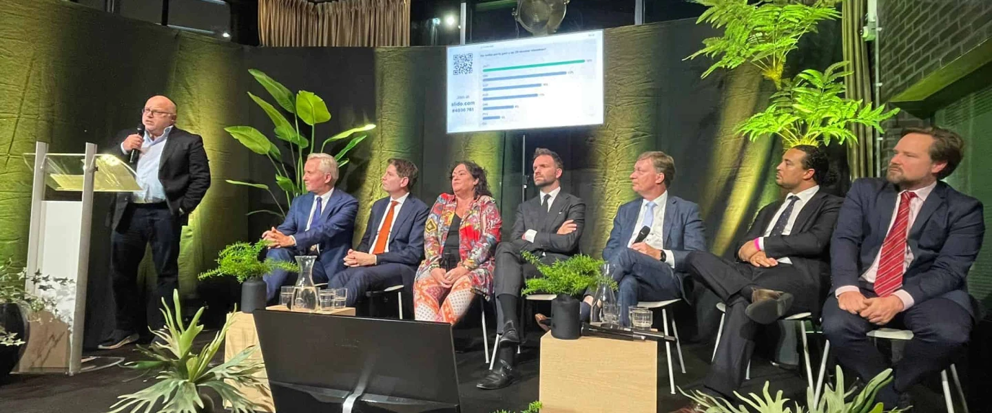 Dutch lawmakers debate their parties' policies on Israel and Jewish community issues in Amstelveen, the Netherlands on Oct. 16, 2025. Photo courtesy of CIDI.