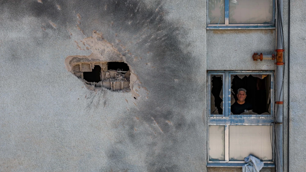 Rocket Damage From Hezbollah in Kiryat Shmona