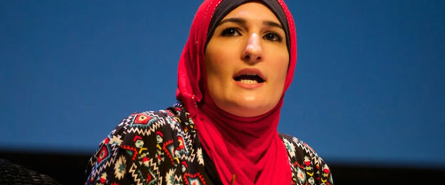 Demonstrating the intersectionality challenge for the Jewish community, Linda Sarsour (pictured), a lead organizer of the Women’s March, seeks to isolate Jews from feminism, calling it incompatible with Zionism. Credit: Festival of Faiths via Wikimedia Commons.