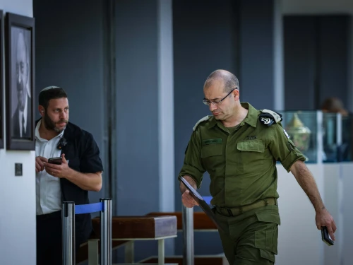 Roman Gofman, military secretary to Prime Minister Benjamin Netanyahu, at the Knesset in Jerusalem, Nov. 11, 2024. Photo by Chaim Goldberg/Flash90.