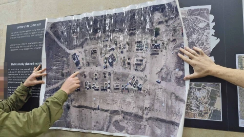 A detailed map of a Hamas training camp. Credit: Documenting Israel.