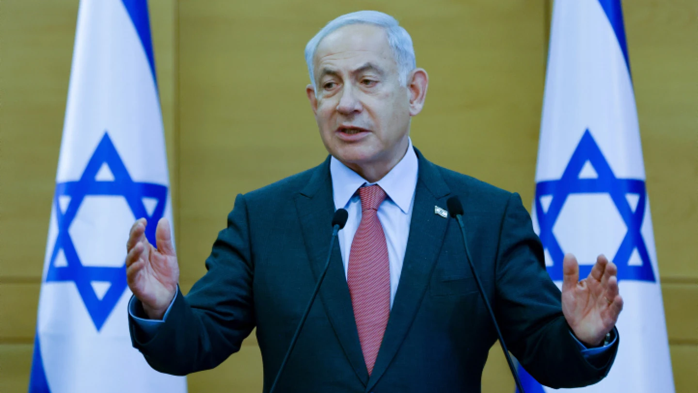 Prime Minister Benjamin Netanyahu leads a Likud Party meeting at the Knesset, March 13, 2023. Photo by Erik Marmor/Flash90.