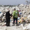 A view shows the rubble of buildings following Russian airstrikes on the outskirts of Maaret Misrin town in Syria's northwestern Idlib province on March 5, 2020. Photo by Ali Syria/Flash90 Photo by Ali Syria/Flash90.