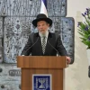 Israeli Ashkenazi Chief Rabbi Kalman Ber. Credit: Courtesy.