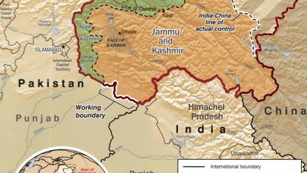 Map of Kashmir